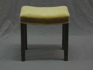 A George VI 1937 Coronation stool by Maple & Co