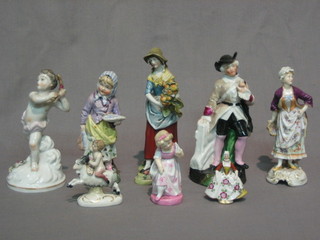8 various 19th Century and later porcelain figures
