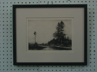 A John George Mathieson a limited etching 5/150 "On The Gower" 6" x 8", signed,  