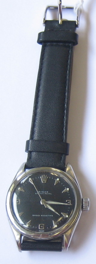 A gentleman's 1950's Rolex Oyster wristwatch contained in a stainless steel case