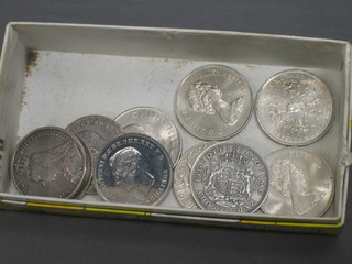 A Victorian 1889 crown, do. 1891, 2 George V crowns 1935, 2 George VI Crown 1937 and 1951 and 5 other QEII commemorative crowns