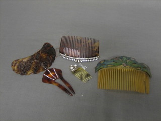 5 various hair combs