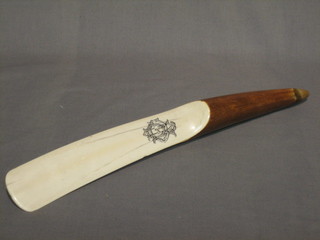 An ivory newspaper opener 14"