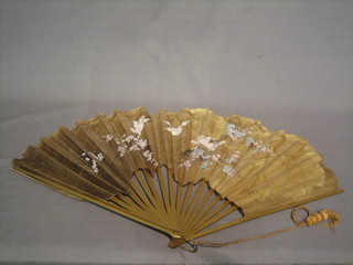 A 19th Century fan, boxed