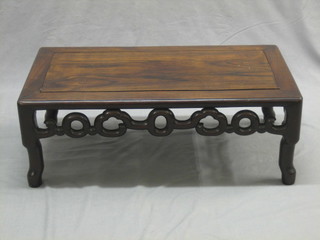 A Chinese Kan table with pierced border 30"
