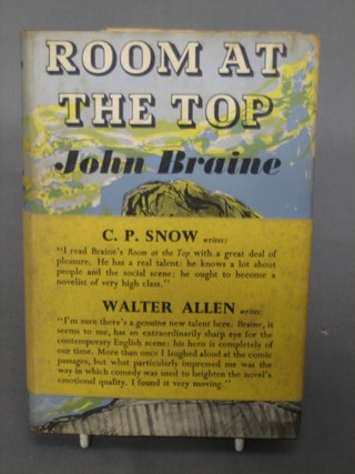 John Brain, "Room At The Top", first edition 1957, published by Eyre & Spottiswood Picadilly, complete with dust cover (some gentle foxing)