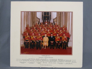 A colour photograph The Honourable Corps of Gentleman at Arms 1983 10" x 11 1/2"
