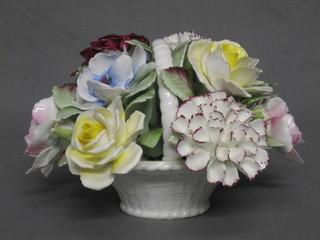 A Royal Doulton posy vase of flowers 5"