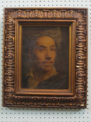 A coloured print, head and shoulders portrait "Classical Man" 10" x 8"