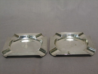 2  silver ashtrays with engine turned decoration, one marked with Players crest and the other Gallagher, Birmingham 1964