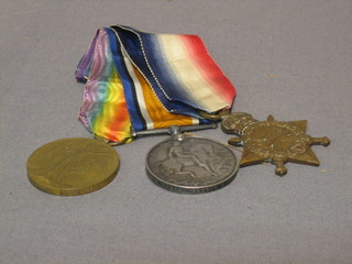 A group of 3 medals to 1478 Sgt. H Waller Berkshire Yeomanry comprising 1914-15 Star, British War medal and Victory medal