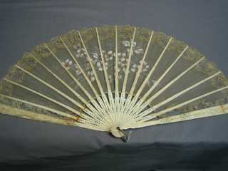 A 19th Century ivory fan