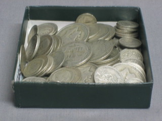 A quantity of pre 1947 silver coins 