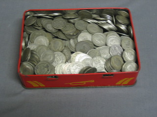 A large collection of pre 1947 silver coins