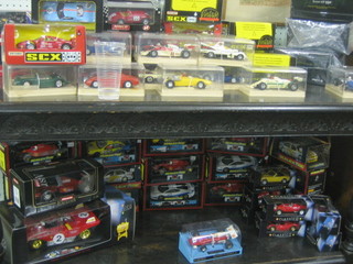 A large collection of various toy cars