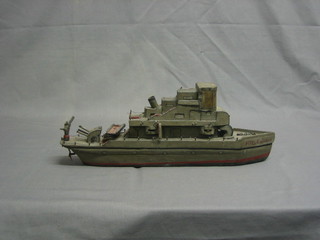 A wooden model of HMS Colwyn 16"