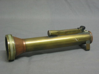 A Shimwell Alexander & Co brass signalling torch