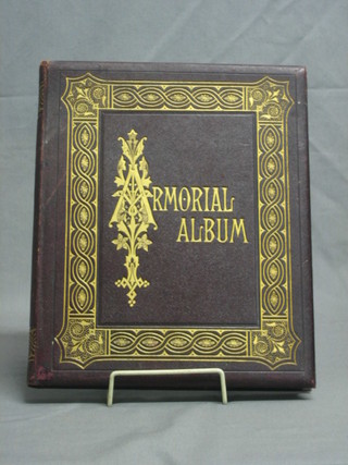 A Victorian album of various armorial letter heads etc