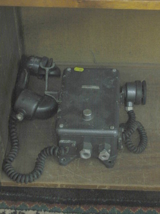 A wall mounting internal telephone