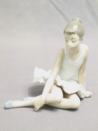 A Nao figure of a seated Ballerina 6"