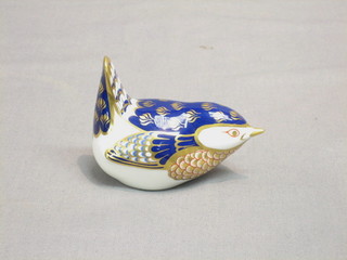 A Royal Crown Derby figure of a seated wren 2"