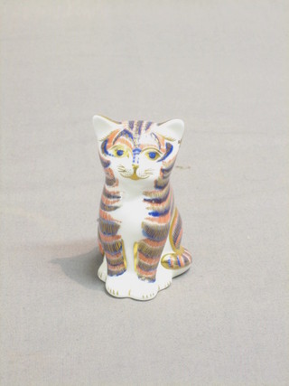A Royal Crown Staffordshire figure of a cat 3"