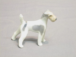 A Royal Copenhagen figure of a standing Airedale Terrier, the base marked B170 3"