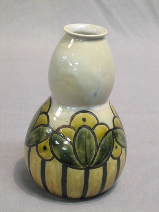 A Royal Doulton organic double gourd shaped vase, the base impressed 8007 Royal Doulton 5 1/2"