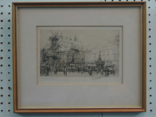 An etching "The Circus 1925, 1926" indistinctly signed 5" x 8"