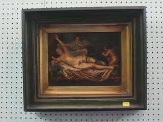 19th Century Old Master style print "Reclining Naked Lady" 8" x 10"