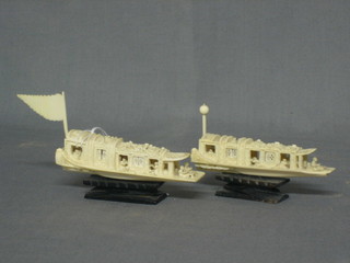 2 Eastern ivory models of Dows 4"