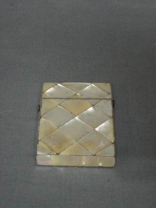 A mother of pearl card case 4"