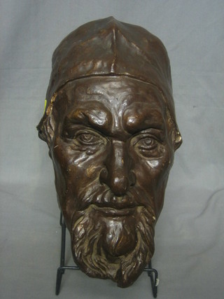 A plaster portrait bust of a classical gentleman Shylock? 15"