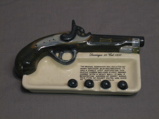 A Goss ashtray decorated a Derrenger .41 pistol 1850 (specially made for the American market 7 1/2"