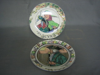 7 Royal Doulton seriesware plates - At The Admiral, The Doctor, The Jester, The Falconer, The Parson, The Mayor and The Huntsman