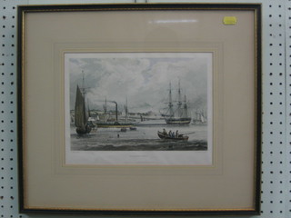 After S Owen, a 19th Century coloured print "Tilbury Fort" 7" x 10"
