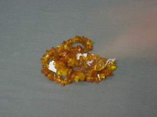 A string of amber beads