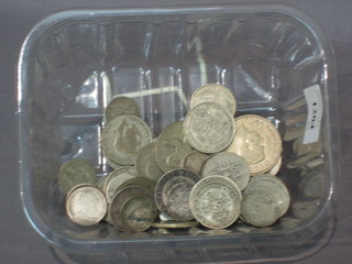 A quantity of various silver coins