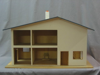 A childs 1960's style dolls house 31"