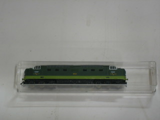 A Minitrix Italian N gauge double headed diesel locomotive