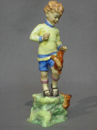 A Royal Worcester figure October modelled by F G Doughty 7"