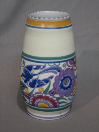 A circular Poole Pottery vase, the base impressed Carter Stabler Adam & Co Poole England, 7"