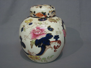 A Masons Mandalay pattern ginger jar and cover 10"