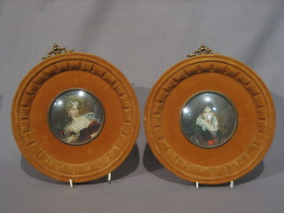 Terry, a pair of portrait miniatures "Ladies" 4" oval