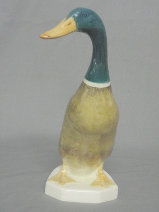 A Beswick figure of a standing Mallard duck, the base marked made in England and impressed 902 10"