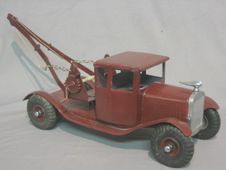 A Triang pressed metal model of a 1930's tow truck 18" (re-painted)