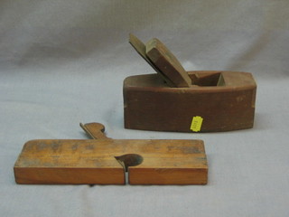 A Sarmen wooden smoothing plane and a moulding plane