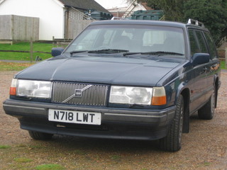 A 1996 Volvo 940 Classic estate car in blue, registration number N718 LWT, automatic, recorded mileage approx 138,000 (no tax or MOT)