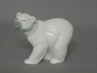 A Lladro figure of a walking Polar bear 3 1/2"