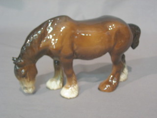 A Beswick figure of a standing shire horse 5" (ears chipped)